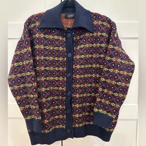 Cider women’s knit collar cardigan school days size M